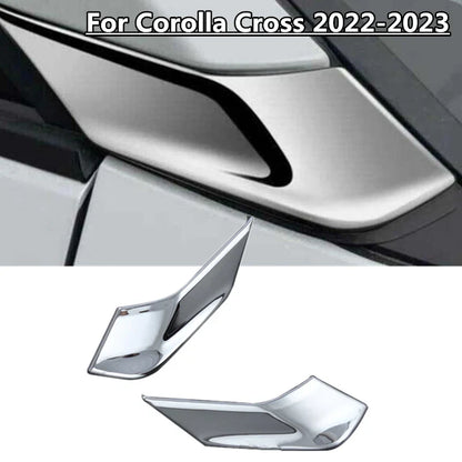 2 x Chrome Window A Pillar Cover Trim Decor for Toyota Corolla Cross (2022–2023)
