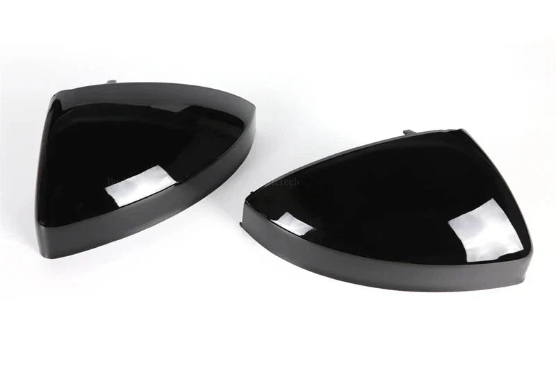 Gloss Black Side Wing Mirror Caps w Lane Assist for Audi TT TTS (2014–2023)