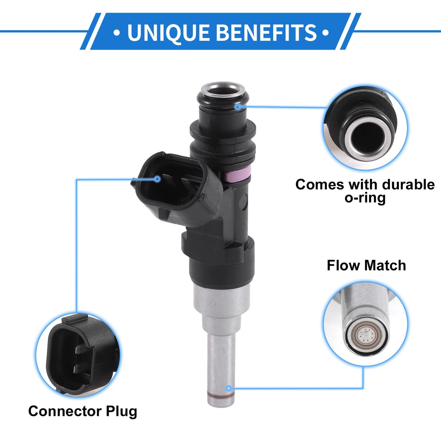 1 Pc Fuel Injector No.EAT326 for Mitsubishi