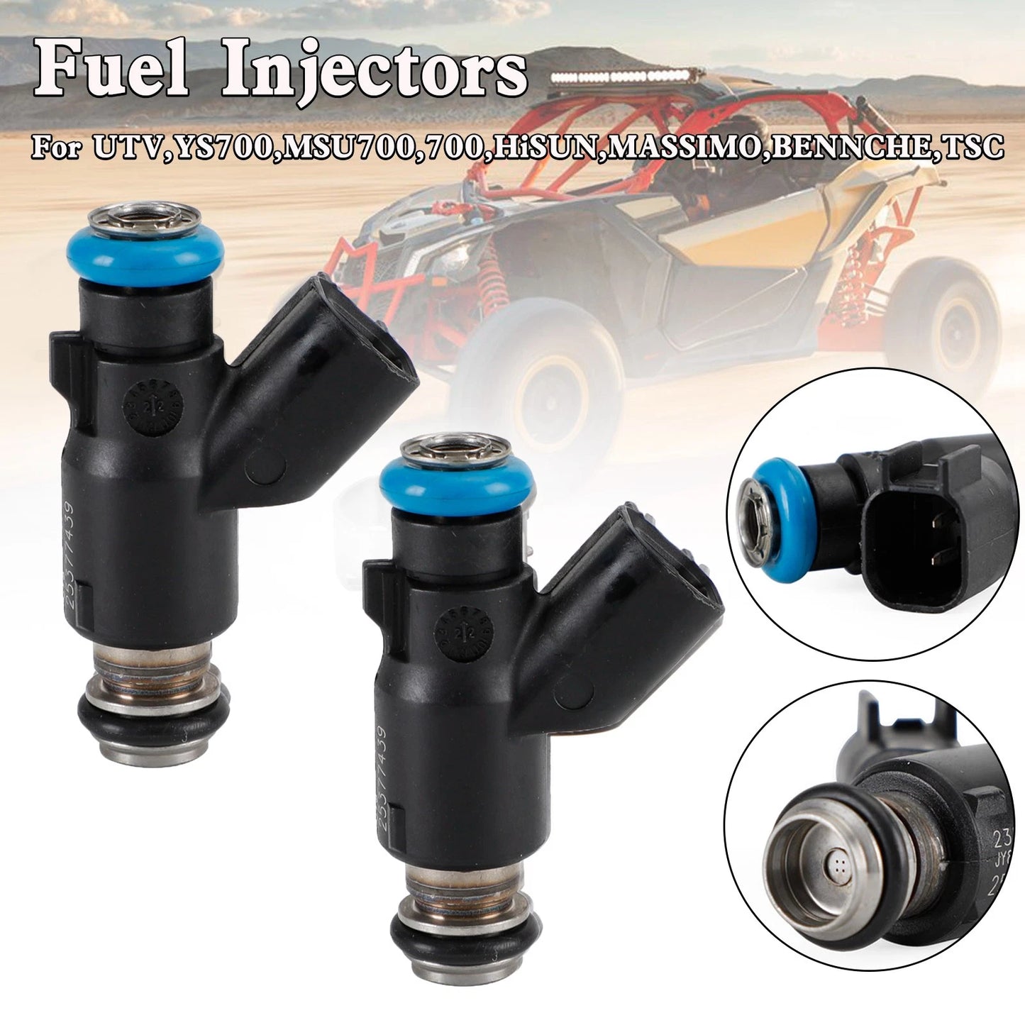 2X 25377439 Injector for HiSun EFI 700 ATV UTV (2016–2021)