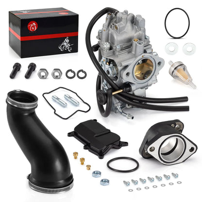 2 x Carburetor + Intake Manifold Boot Joint for Yamaha Warrior 350 (1987–2004)