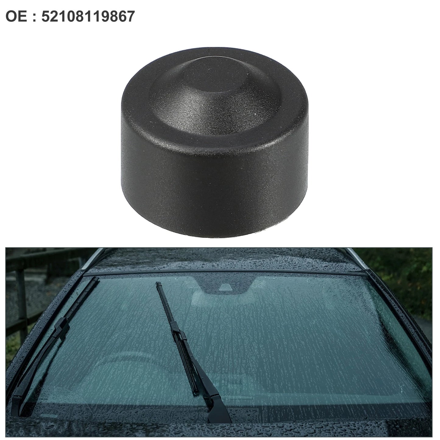 Wiper Arm Nut Cap Cover for BMW E90 F30 G20 X5 (No. 52108119867)