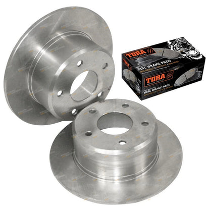 2 x Rear Disc Rotors + Brake Pads for Commodore VR VS IRS (1993–1997)