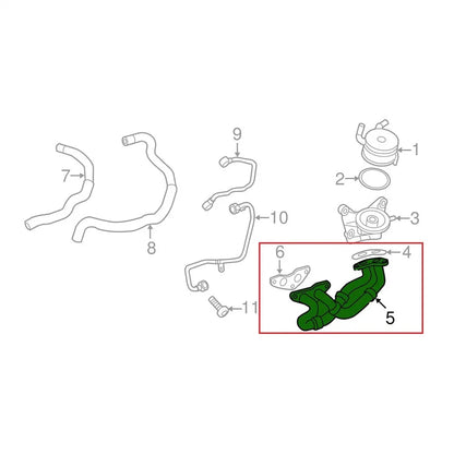 Oil Cooler Pipe & Gasket for Lexus Toyota 3.5L Engine (2006-2021)