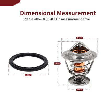 Thermostat with O-Ring for Honda Rancher 420, Foreman Rubicon 500, 520
