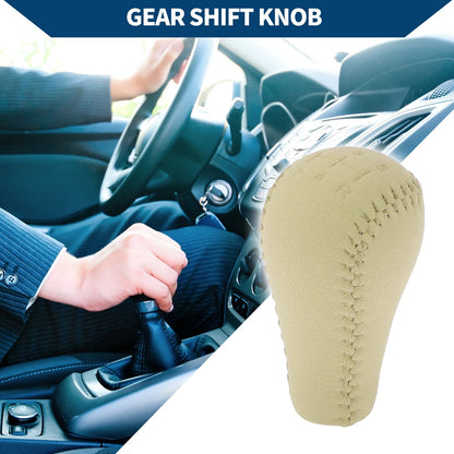 5 Speed Manual Gear Shifter Knob for Nissan Patrol (2004–2007) Faux Leather Beige