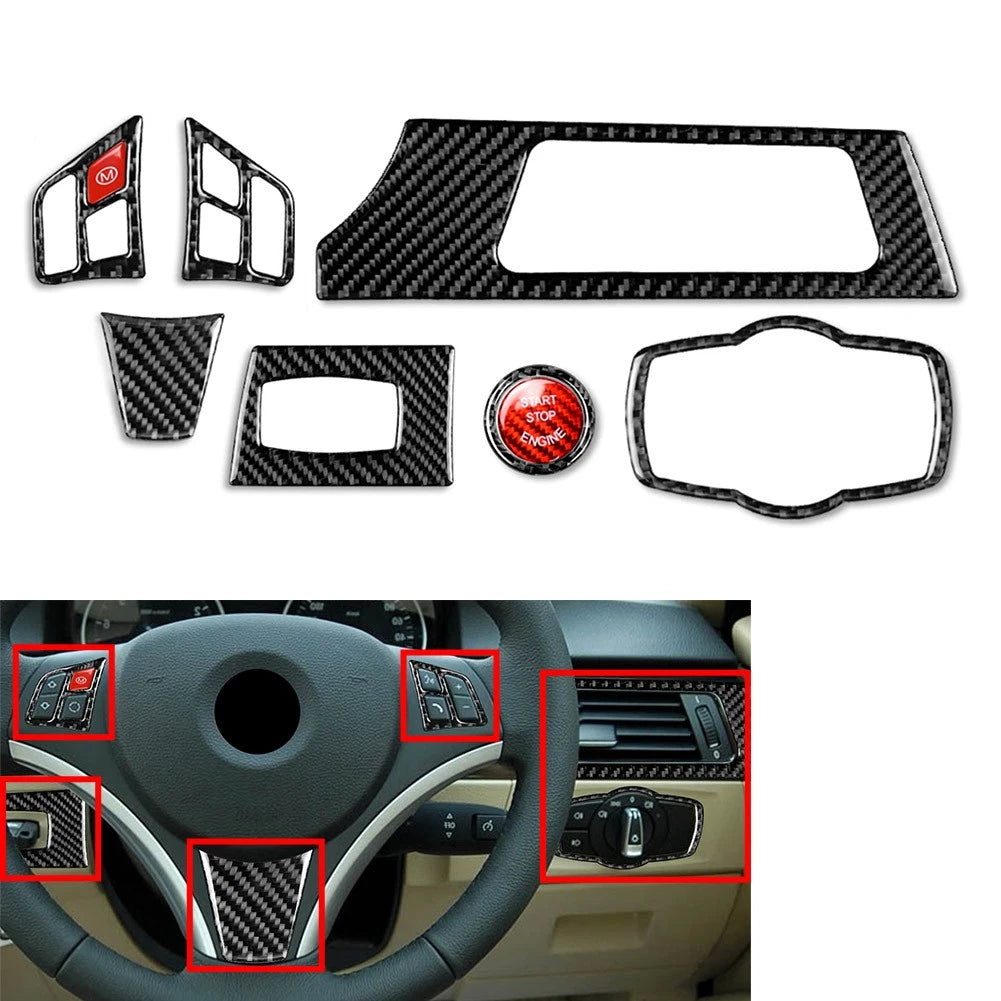 Red Steering Wheel M Mode Button Cover for BMW 3 Series M3 (2007–2013)