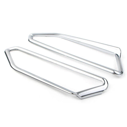 Matte Chrome Front Light Trim Accents for Honda Goldwing GL1800 (2018-2023)