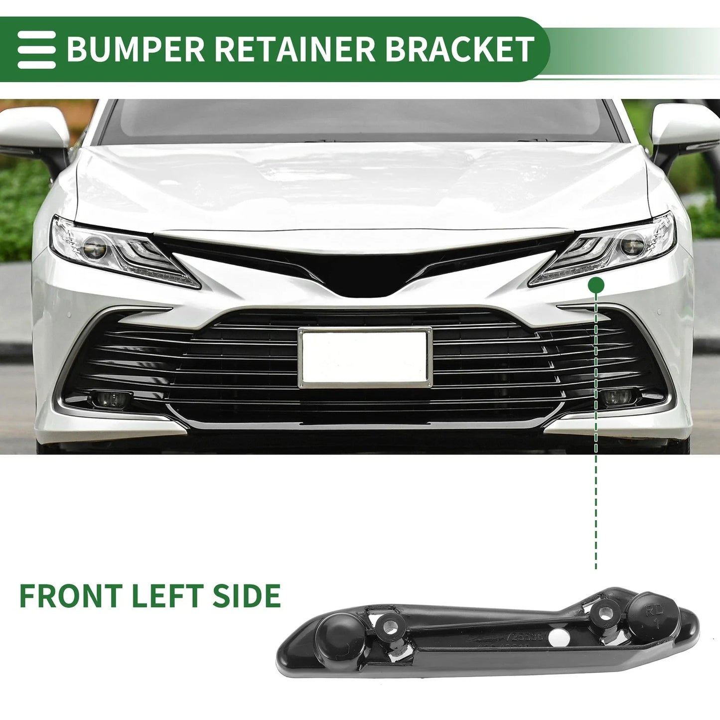 Left Front Bumper Retainer Bracket 1pc for BMW 340i (2016-2018)