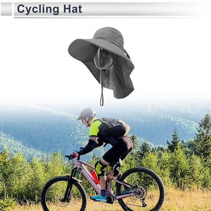 Neck Protection Cycling Hat Sweat Wicking Light Gray 28x40cm (2023)