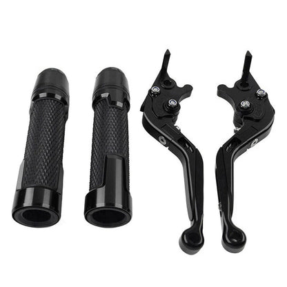 Black Extendable Brake Clutch Levers & Grips for Suzuki GSXR750