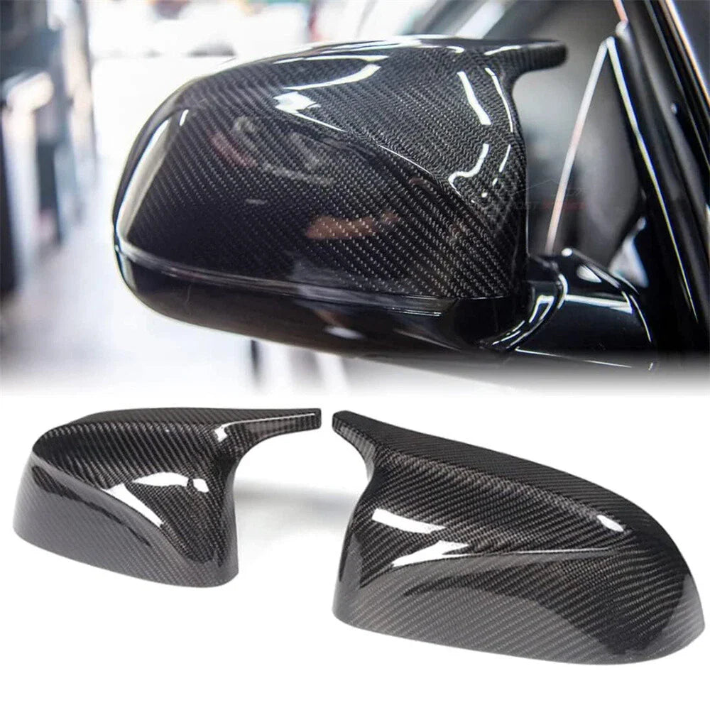 Carbon Fiber Side Mirror Cover Caps for BMW X3 X4 X5 G01 G02 G05 (2018-2024)