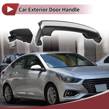 Car Door Handle Grip for Hyundai (2011–2016) No. 826522B010 Black Silver Tone