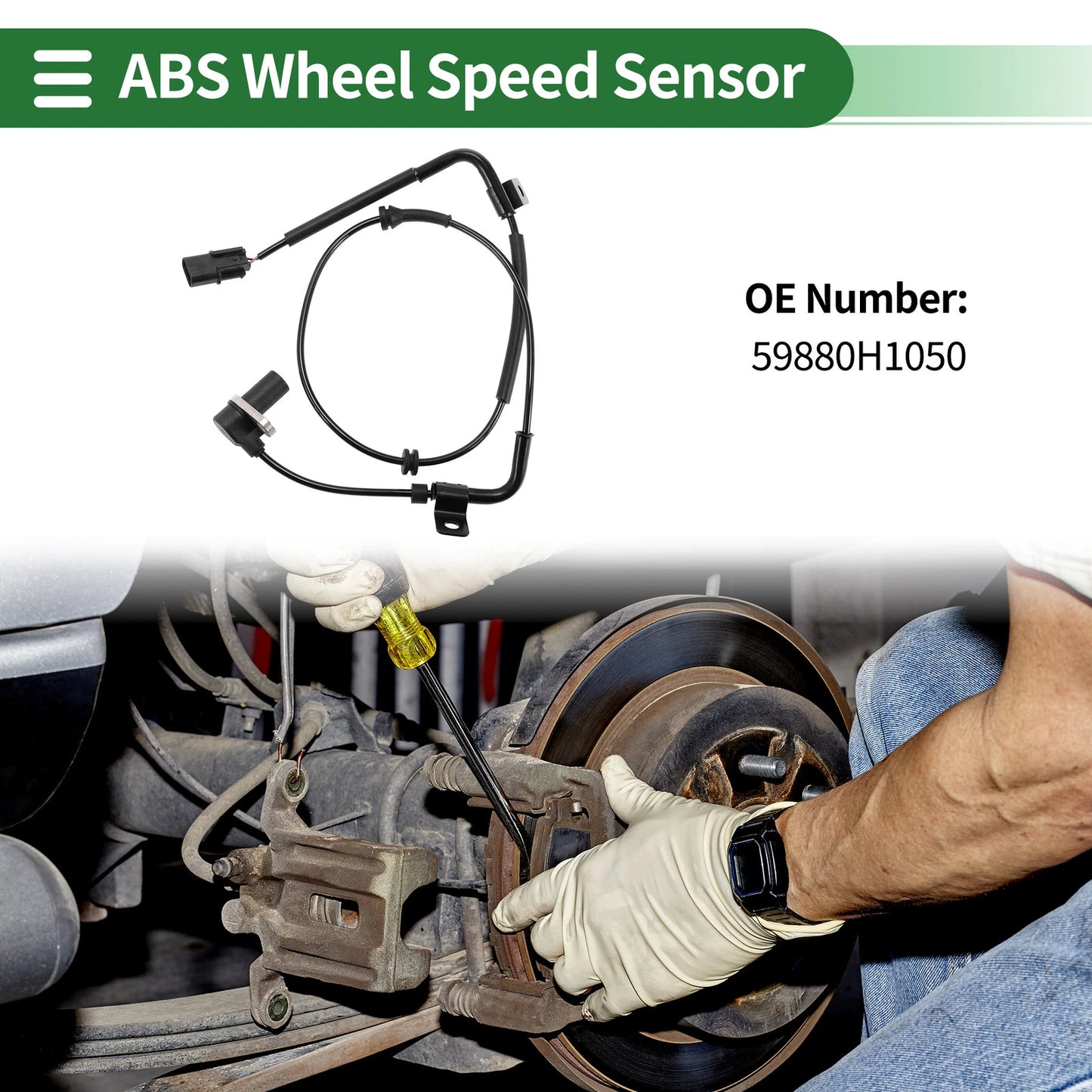 ABS Wheel Speed Sensor No. 59880H1050 for Hyundai Terracan (2001–2006)