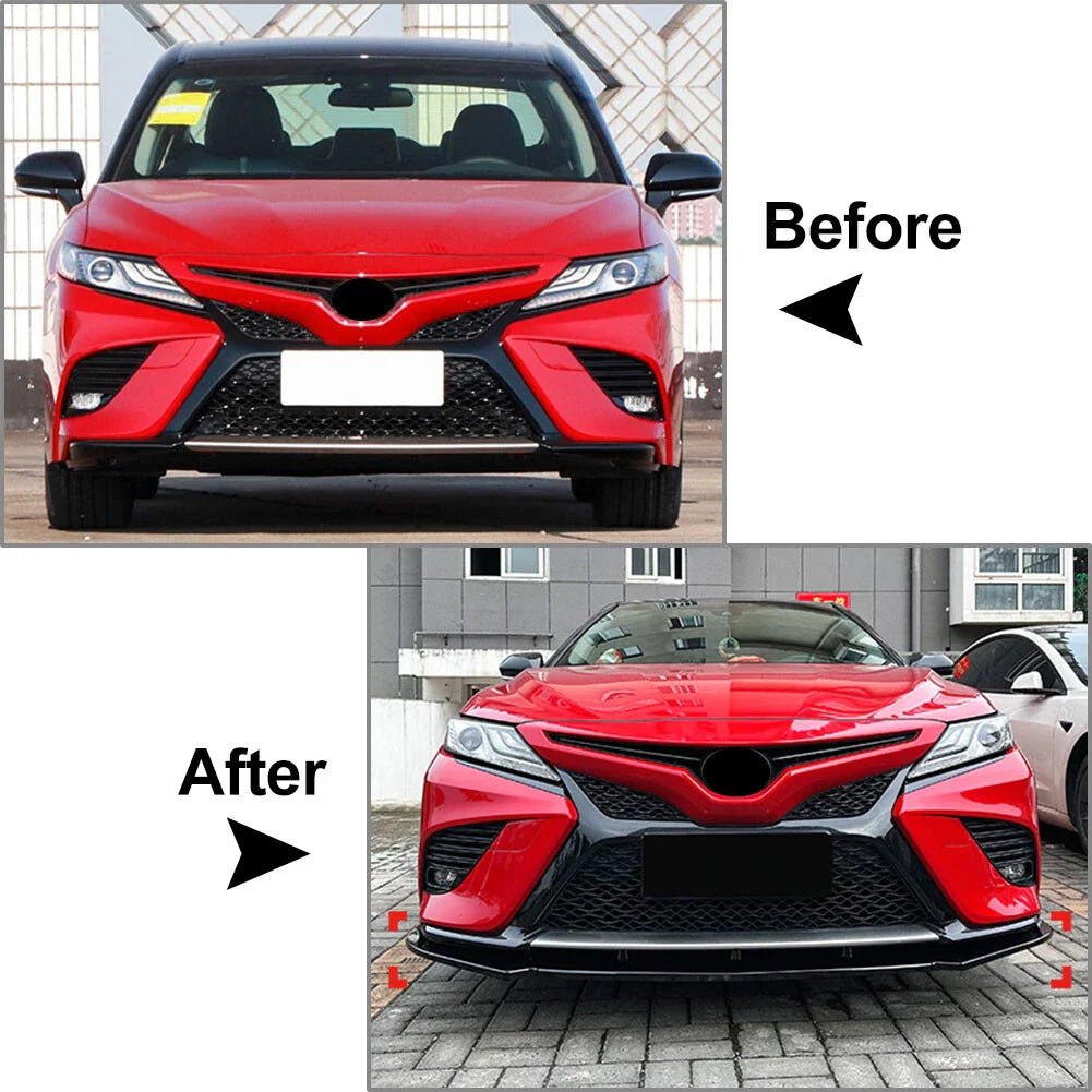 Front Bumper Lip Spoiler Splitters for Toyota Camry (2018-2020)