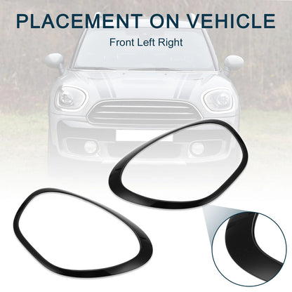 1 Pair Headlight Trim Bezel for Mini Cooper Countryman (2011–2016)