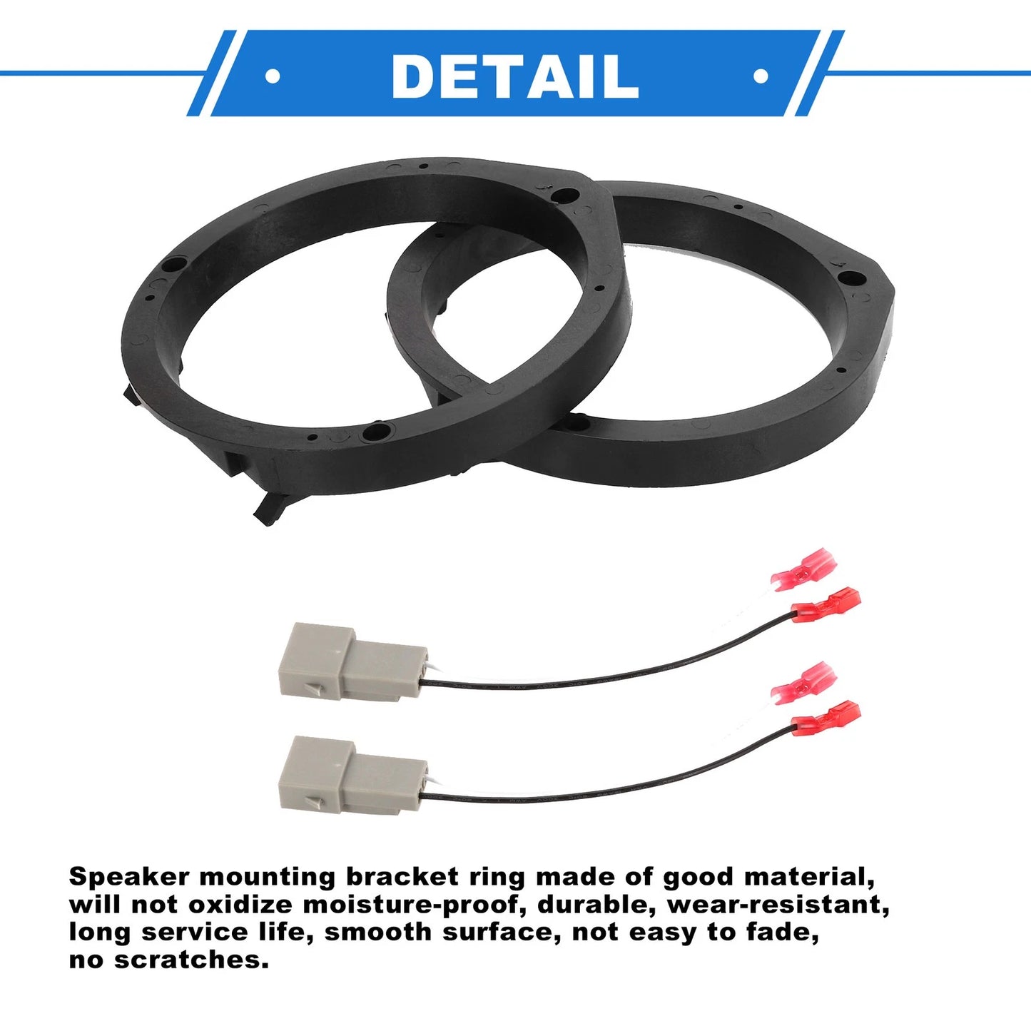 Set of 2 Speaker Spacer Rings for Honda Civic (6.5'')