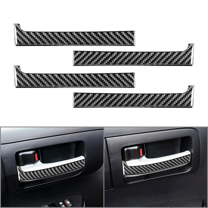 Carbon Fiber Interior Door Handle Panel Cover Trim for Toyota Tundra (2014–2021)