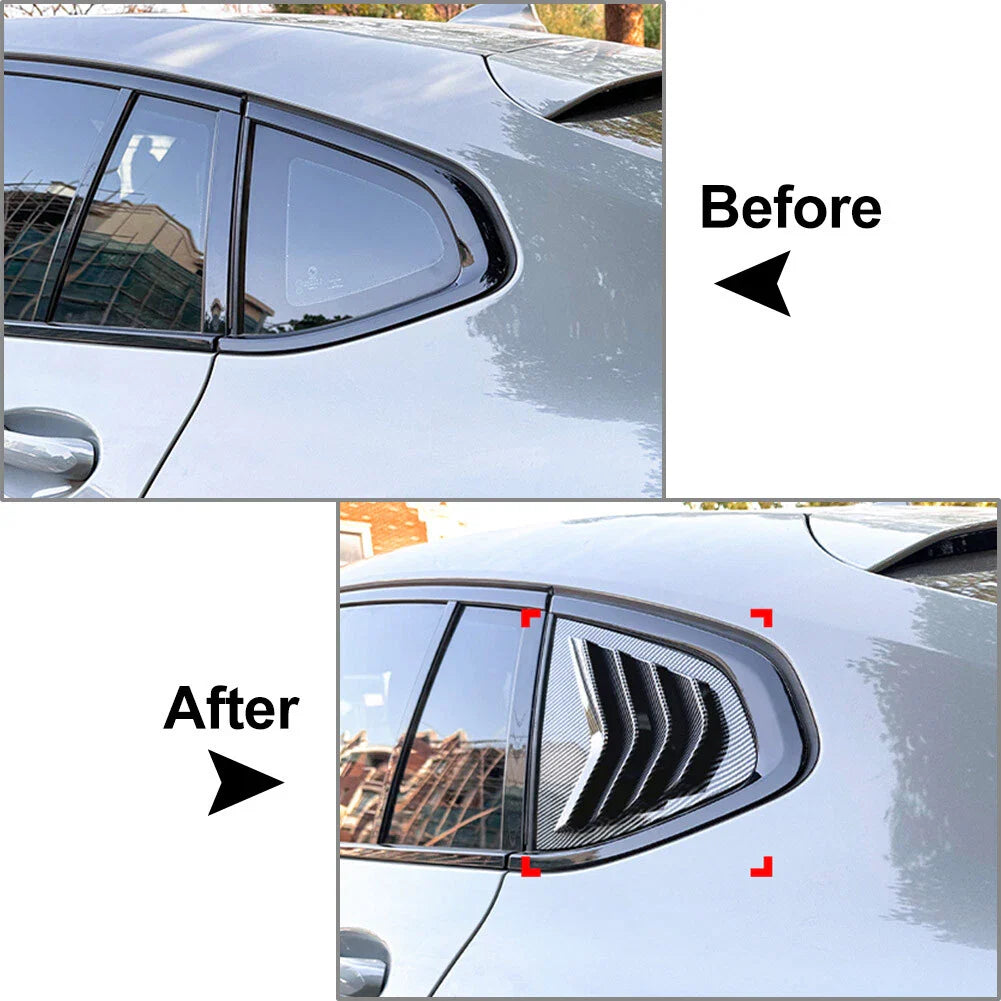 Rear Window Shutter Louver Cover for BMW X4 G02 M40i (2018-2024)