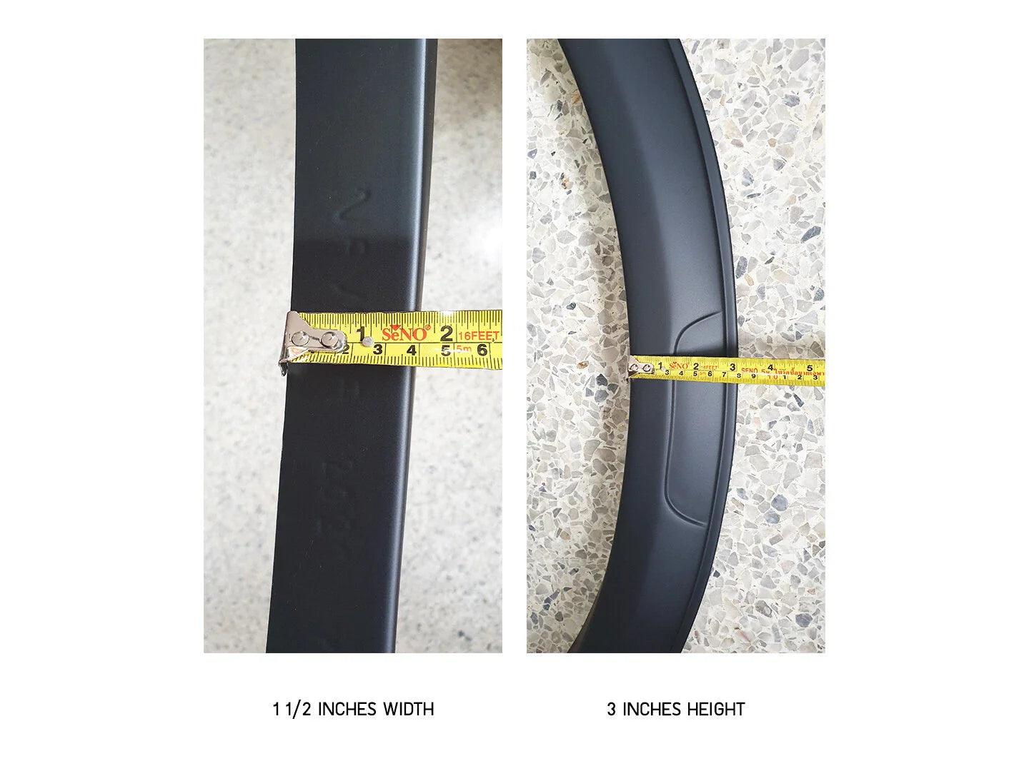 3" Fender Flares Front Set Matte Black for Nissan Navara PRO4X (2021-2022)