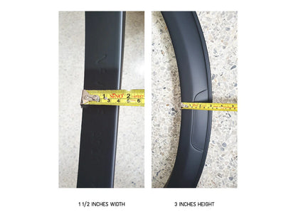 3" Fender Flares Front Set Matte Black for Nissan Navara PRO4X (2021-2022)