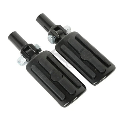 Black Rear Passenger Foot Pegs Clevis Mount for Harley Softail Fatboy (2000-2006)