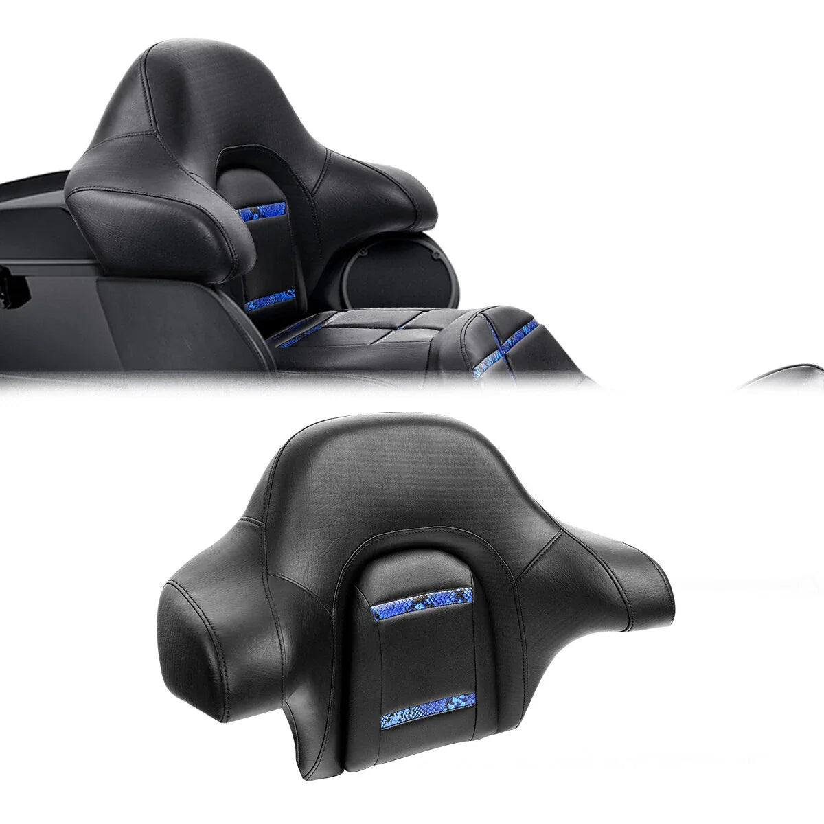 24 Inch Passenger Backrest Pad for Harley Road King Glide (2014-2025)
