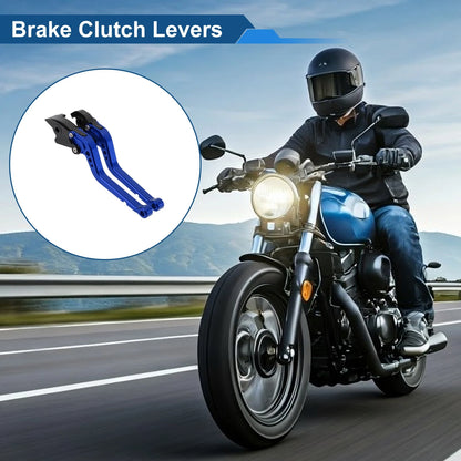 Set of 2 Adjustable Brake Clutch Levers for Honda RC51 (2000–2006) Blue