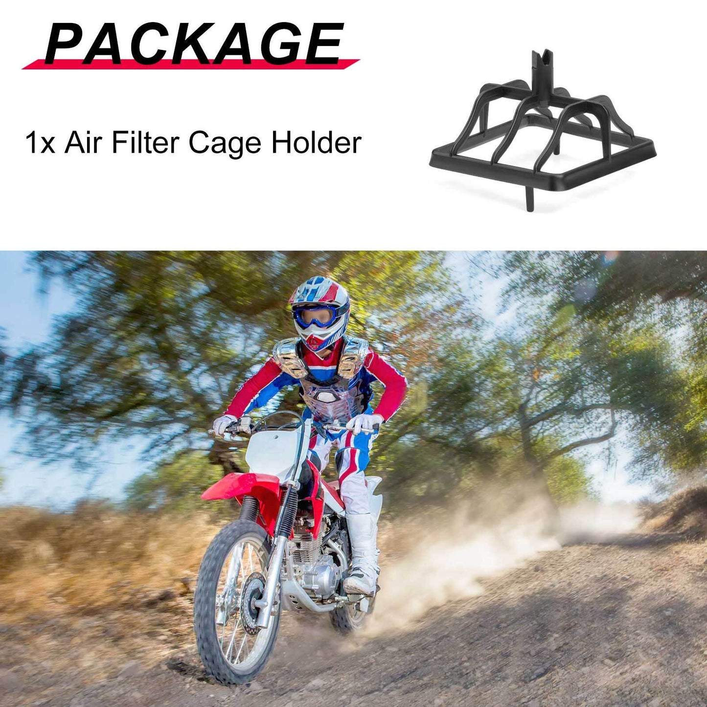 Air Filter Cage Holder for Honda CRF150F CRF230F (2003–2019)