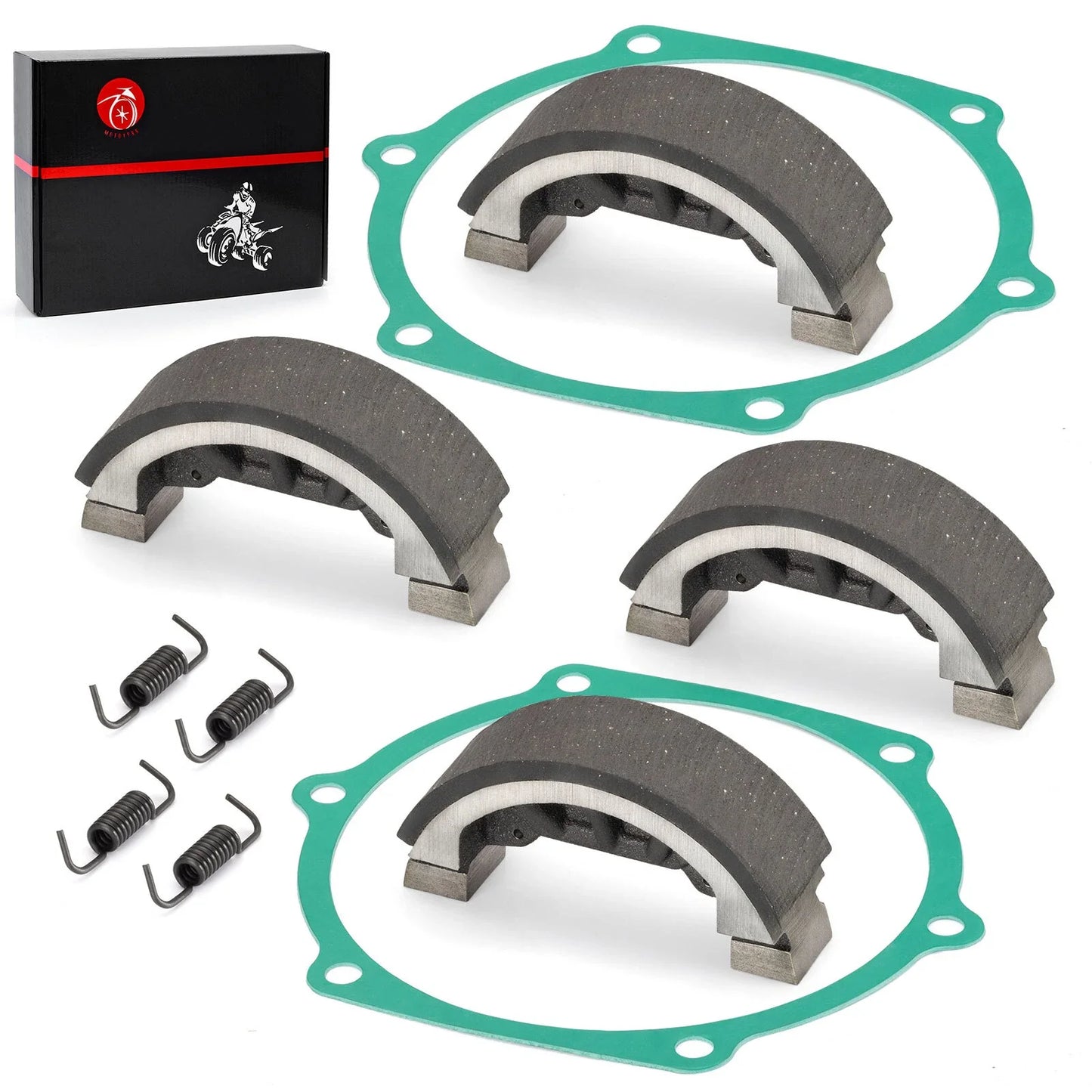 4x Brake Shoe Set w/ Springs Gasket John Deere 750 770 790