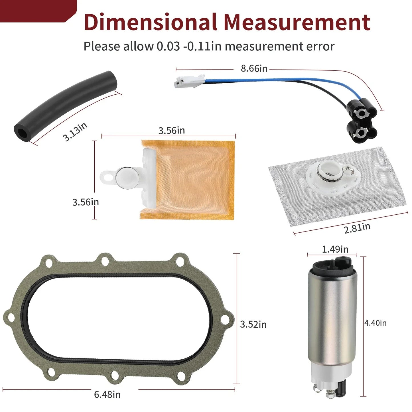 Fuel Pump + Oil Tank Seal w/ Strainers for Suzuki TL1000R (1998–2003)