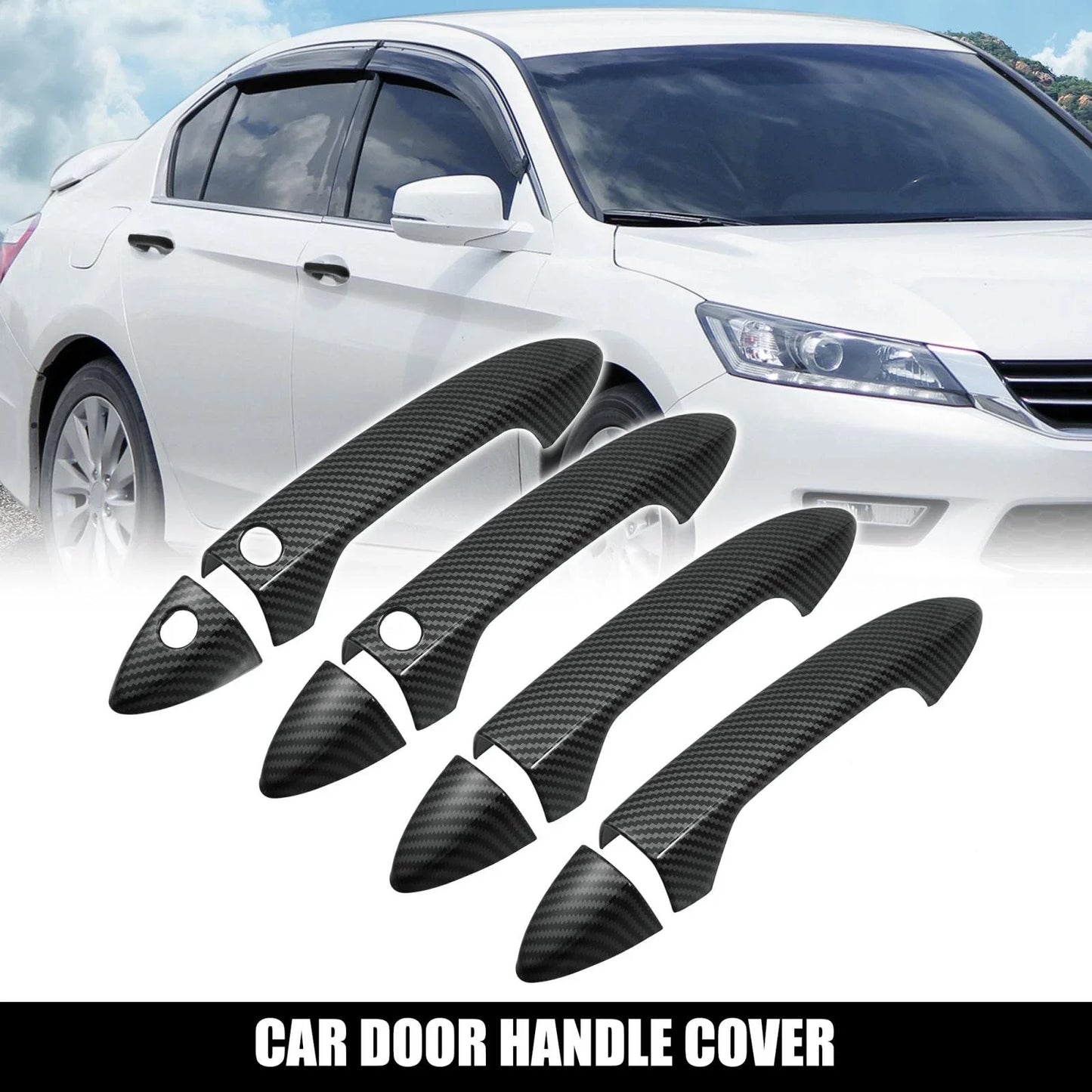 Car Door Handle Cover Trims for Honda Accord, Pilot (2018-2023) - 2 x Black