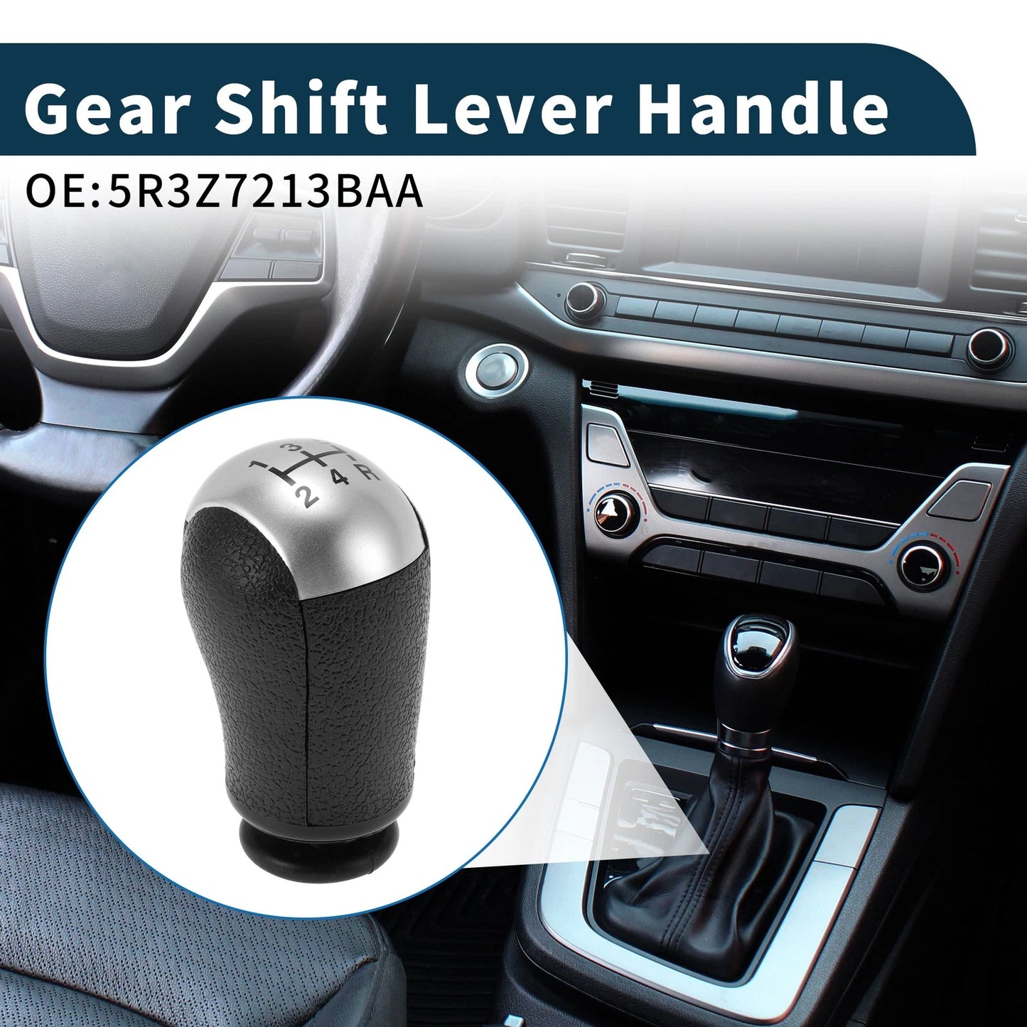 Manual Transmission Gear Shift Knob Handle for Ford Mustang (2005–2014) No.5R3Z7213BAA