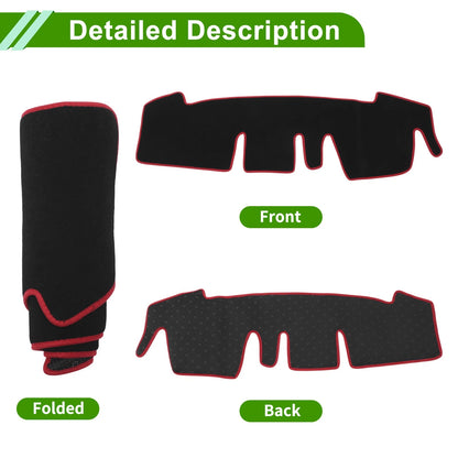 Dashboard Cover for Honda N-ONE JG3 JG4 (2020–2024) Black Red Anti-Slip