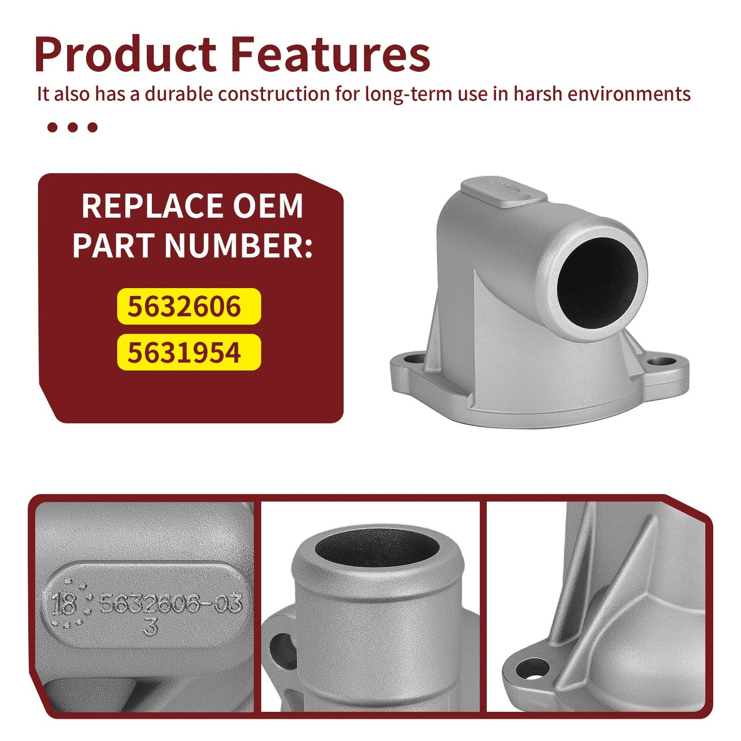 Thermostat Housing for Polaris ACE 900 (2016–2019) Pro XD Full-Size (2022–2026)