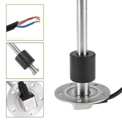 Fuel Sending Unit and Gauge Kit 240-33 Ohm for Boat Car Vehicle (14.17")