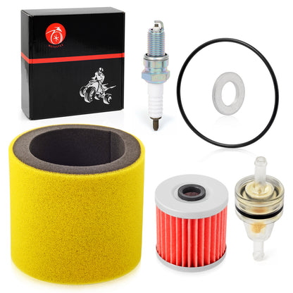 Air Filter Foam Oil Filter Spark Plug for Kawasaki KLF250 Bayou (2003–2011)