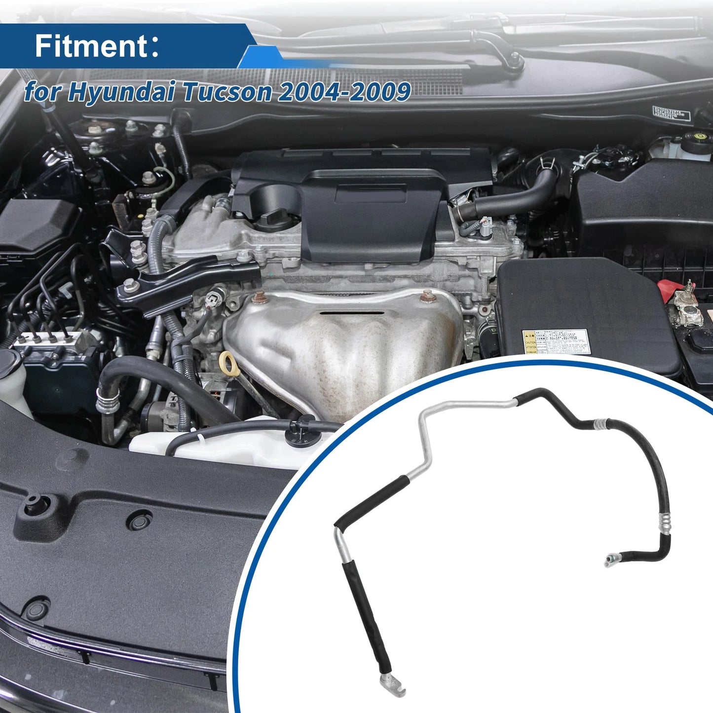 A/C Refrigerant Liquid Hose for Hyundai Tucson (2004–2009) No. 977632E300