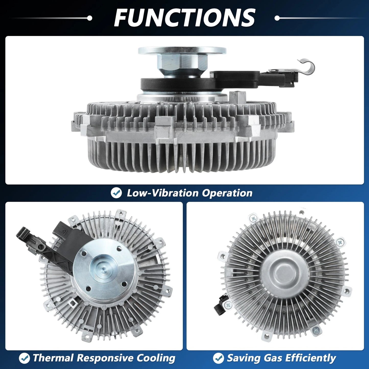 Engine Cooling Fan Clutch for Infiniti QX56 QX80, Nissan Armada NV2500 NV3500