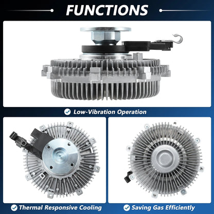 Engine Cooling Fan Clutch for Infiniti QX56 QX80, Nissan Armada NV2500 NV3500