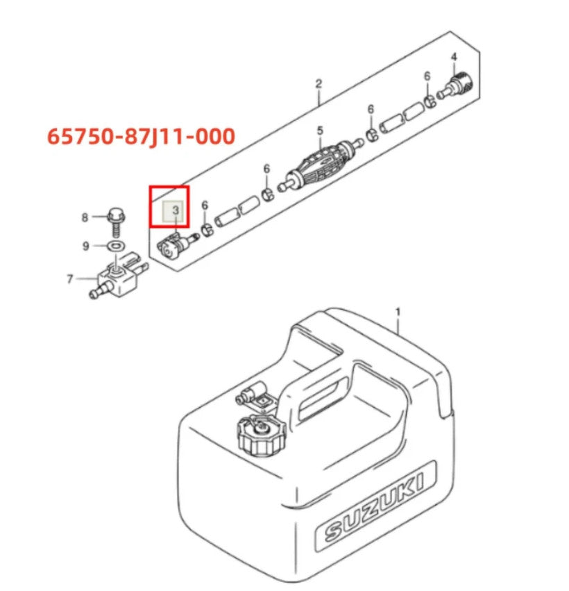 Fuel Connector for Suzuki DF 4-140 HP Outboards