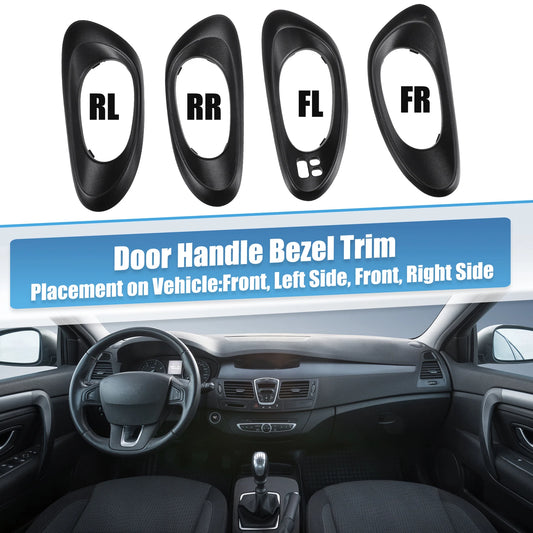 Set of 2 Interior Left Right Side Handle Covers for Chevy Trailblazer (2002–2009)
