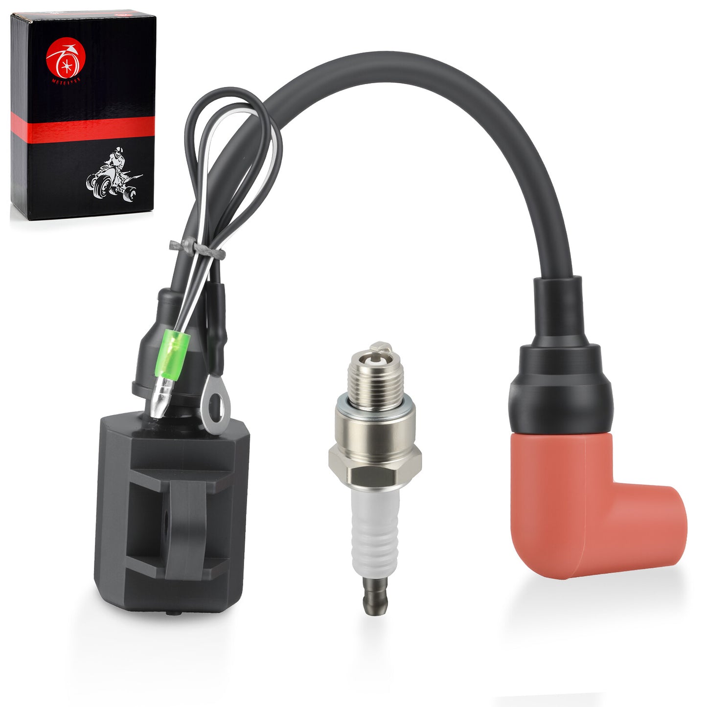 Ignition Coil with Spark Plug for Yamaha Outboard 2 Stroke (55-90 HP)