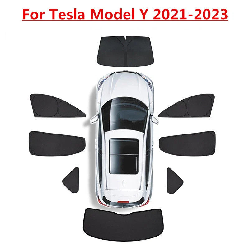 Side Window Glass Privacy Sunshade Blind for Tesla Model Y (2021–2024)