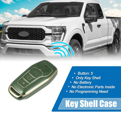 TPU Remote Key Fob Case Cover 5 Button for Ford Fusion F150 Mustang (2013–2020)