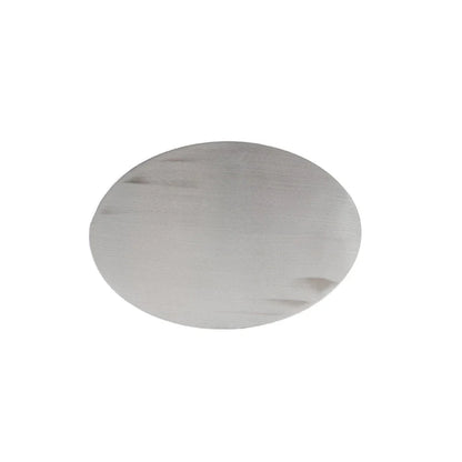 Custom Oval Aluminum License Plate for Motor Silver (No Year Specified)