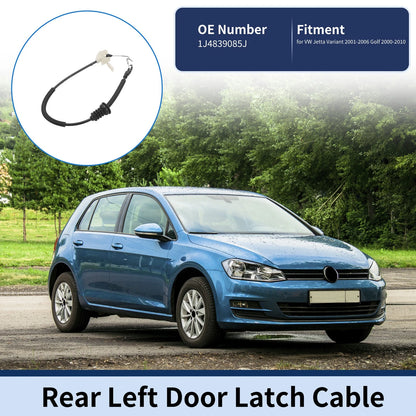 Door Latch Cable No.1J4839085J for VW Jetta Variant (2001–2006) Rear Left