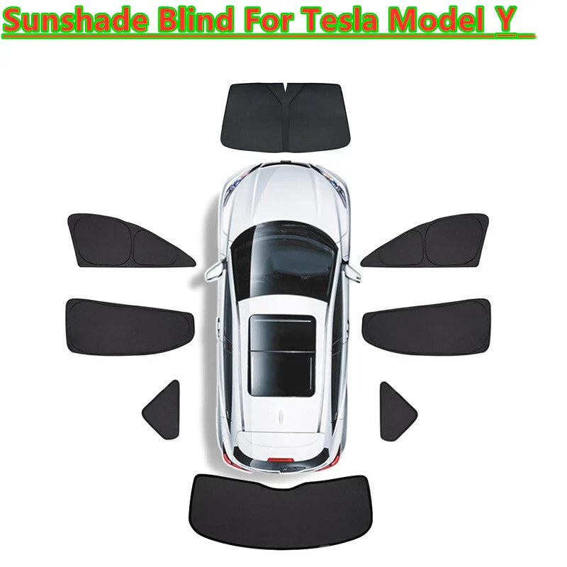 Window Sun Visor Shade Interior Privacy Sleep Shield for Tesla Model Y (2020–2023)