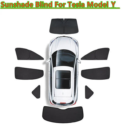 Window Sun Visor Shade Interior Privacy Sleep Shield for Tesla Model Y (2020–2023)