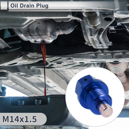 Set of 1 M14x1.5 Engine Oil Drain Plug with Gasket for Car Motorcycle Boat